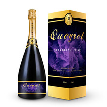 【配香槟杯】图雷（Queyret Pouillac） 白葡萄酒 莫斯卡托甜白起泡酒750ml 单支礼盒款（不带香槟杯）