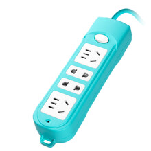 吉顺插座/插线板/插排/排插/接线板/拖线板 四插位 3米 蓝白色GS-201