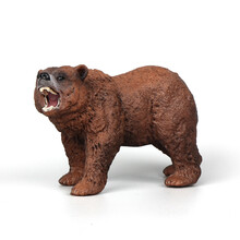 玛奇乐（MECHILE）仿真动物模型套装玩具动物老虎狮子大象长颈鹿儿童玩具生日礼物 棕熊