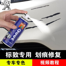 GOOT 标致301 308 408X 508L 207 2008补漆笔汽车划痕修复神器自喷漆 珠光白(珍珠金属套装) 标准修复方案