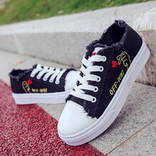 少女生帆布鞋夏季新款2021女大童韩版10中小学生11平底16休闲球鞋 黑色 37