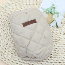 狗狗衣服秋冬装加厚马甲背心棉衣小型犬泰迪比熊博美猫咪服饰 米色 XS