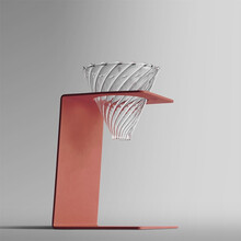 九土 手冲咖啡滤杯架马卡龙色铁艺咖啡滤杯架V60通用咖啡器具套装 櫻桃粉色