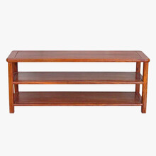 龙上龙实木鞋架多功能中式多层门口换鞋凳客厅家用木质简易家庭进门可坐鞋柜 非二层100*30*40