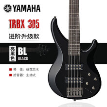 YAMAHA雅马哈电贝斯TRBX304系列174EW初学入门演出四弦五弦印尼进口排练专业电贝司 五弦【TRBX305】BL亮黑色