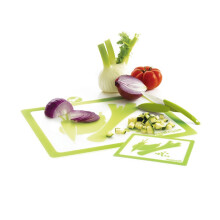 Mastrad分类菜板2件套 功能分类海鲜蔬菜菜板（大小号） 绿色（F23108）