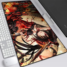 时崎狂三 约会大作战鼠标垫 十香琴里折纸四糸乃 超大电脑键盘课桌垫 Q 400*900*3mm