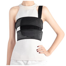 丛峻 肋骨骨折固定带医用男女通用透气 胸部手术胸椎骨折护具弹性康复带加压带 单肩(透气款) L(2.6尺-3.3尺)