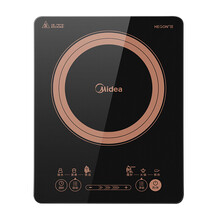 美的（Midea） 电磁炉套装4D防水哑光蓝盾微晶面板 8档火力点滑双控 多功能大功率（汤锅+炒锅） C22-V1