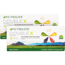 美国安利纽崔莱精装倍力健/简装大宝x多种维生素矿物质Double X186片 简装两盒