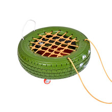 儿童轮胎车幼儿园户外活动体育拓展运动玩具感统训练器材游戏道具 绿色