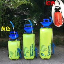 手动8升10L气压肩负式喷雾器农药防疫家用喷壶园艺浇花洒水洗车 5升红色(铜杆)