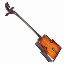 耀森厂家直销提琴式虎皮纹龙马头琴 黑檀木直板轴马头琴 专业级演出拉弦乐器初学入门潮尔蒙古乐器盒弦码弓