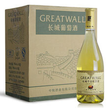 整箱6瓶装【冰冰更好喝】长城特级莎当妮干白葡萄酒中粮国产750ml/瓶 整箱6瓶