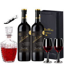 方尼堡（FarneiCastle）1987系列珍藏级红酒14度干红葡萄酒 2支装配酒具