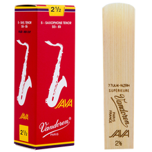 弯德林（Vandoren） 法国进口 红盒 JAVA 降B 次中音 萨克斯 哨片 弯得林 流行哨片 2.5号一盒（5片）