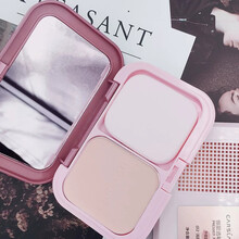 卡姿兰粉饼定妆粉遮瑕持久控油防水干粉女蜜粉干皮亲妈散粉湿粉饼 02#浅肤色（适合自然肤色）