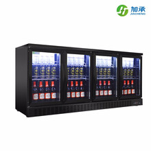 加承吧台冰柜啤酒柜展示柜酒吧冰箱保鲜柜商用双门三门卧式饮料柜 四门