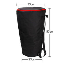 鼓鼓包8寸10寸12寸13寸双肩背包 丽江手鼓包牛津布 非洲鼓包-黑色10寸