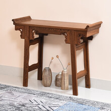 承古堂红木家具非洲鸡翅木（学名：非洲崖豆木）翘头案条案香案实木中式玄关桌供桌佛台神台走廊装饰桌TG 长168宽42高86cm