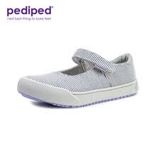 派迪派 (pediped) 新款儿童女童浅口帆布鞋时尚公主休闲鞋 蓝白色/RS6095  24码/内长15.7cm