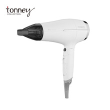 唐年TONNEY酒店专用吹风机1875W白色配灰可折叠两档可选同温同速酒店旅行便携大功率干发器（HD1802WZ）