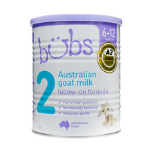 澳洲原装进口Bubs(贝儿)   A2羊奶蛋白较大婴儿配方羊奶粉  2段 小罐装 （6-12个月）400g/罐 