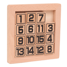 儿童3-6岁逻辑思维专注力训练男女孩早教启蒙教具记忆力木质玩具蒙氏益智力幼儿园宝宝桌面四色配对游戏 PAS数字华容道