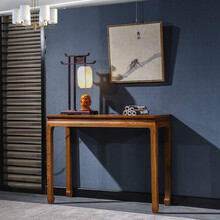 承古堂红木家具非洲鸡翅木（学名：非洲崖豆木）实木平条案简约平头案玄关桌中式佛台佛桌供桌香案Z 简约平条案：长106*宽38*高80cm