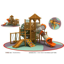 大型木质滑滑梯幼儿园室内室外秋千组合小区售楼处广场游乐设备10101 11402
