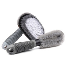 洗车轮毂刷轮胎刷套装拖把汽车用品清洗车轮工具套装 轮胎刷+轮毂刷