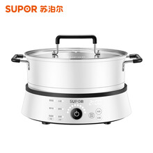 苏泊尔（SUPOR) 电磁炉2100W大功率12段火力控温蒸煮煎炸炒菜多功能一体节能火锅炉C21-IC51E9（赠汤锅）