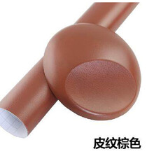 适用于汽车内饰改色膜桃木色仿木纹皮纹贴膜室内中控仪表台改装装饰贴纸 皮纹棕 30cm宽 1米价