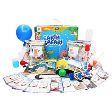 儿童科学实验套装小学生趣味stem玩具幼儿园科技制作材料diy器材 【地球大探险】故事绘本说明25个精选+55个指导方