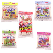 食品韩国美时多鳕鱼肠无添加宝宝吃的零食鱼肉香肠儿童火腿肠 5袋每个口味各1袋