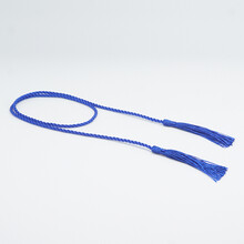 摩范 盖酒坛的红布封口布盖布酒布酒缸封坛扎陶瓷酒瓶飘带头巾 流苏绳蓝色*总长80CM