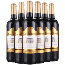 超市	菲丽娜（latorre feliner）干红葡萄酒 法国原瓶进口红酒  750ml*6瓶 整箱装