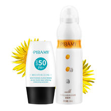 比芭美防晒霜喷雾美白防晒乳脸部女学生男士户外防护喷雾隔离清爽不油腻晒后修复补水保湿防水抵挡紫外线控油 牛初乳冰肌防护喷雾+防晒霜