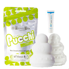 谜姬（Mizz zee） 日本男用迷你软胶自慰蛋便携式迷你足控充气丝袜拉伸飞机杯 绿色-连击型+60ml润滑