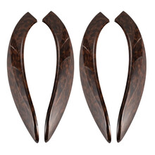 普立希 13-19款宝马320li车门内拉手保护套F35三系gt新3系4系车内把手桃木贴 13-19款3系桃木纹外侧2对 宝马3系