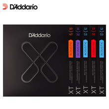 达达里奥（D'Addario）XTABR1253 青铜民谣吉他弦防锈镀膜 手感适中12-53美产原装进口【升级版】