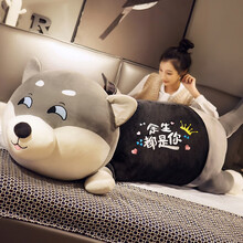 蒙格格毛绒玩具大号哈士奇二哈狗抱枕公仔布娃娃玩偶生日礼物女 余生都是你 145厘米