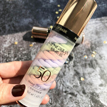 梦希蓝三色鸟屎隔离霜保湿遮瑕提亮修容素颜打底妆前乳控油清爽隔离霜40g