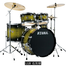 架子鼓TAMA节奏伴侣/儿童爵士鼓原声鼓套鼓RL52KH6烤漆款5鼓 LGB烤漆鼓+BCS镲片+
