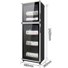新款家用商用消毒柜大型小型台式不锈钢单门商用迷你桌面立式消毒360度全面除毒器柜 豪华大型380L实惠款 双门5层送沥水盘 官方标配