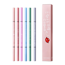 格蒙1.5mm极细眉笔 易上手防水不易脱妆仿生眉笔细芯双头眉笔 5#灰黑色