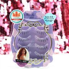 乐贝姿日本纱荣子 素颜裸妆/梗软毛细仿真/自然手工假睫毛/多型号可选 4号