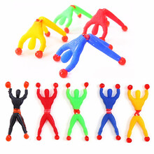 爬墙蜘蛛人儿童玩具超人粘性解压蜘蛛侠整蛊粘粘手掌无聊神器 5个蜘蛛人+5个手掌+5个流星锤 加小玩具