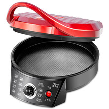 电饼铛档加深加大号悬浮式电饼档家用双面加热新款自动断电烙饼锅家电 红色32口径29CM豪华礼包