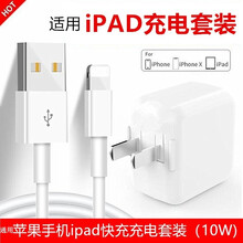 trendsetter 苹果ipad充电器头套装快充数据线air/pro/6/7/8/x平板手机 苹果10W充电器+数据线 适用苹果手机ipad